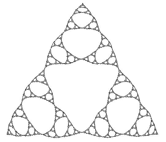 sierpinski1 CREATOR: XV Version 3.10a  Rev: 12/29/94 (PNG patch 1.2)  Quality = 75, Smoothing = 0